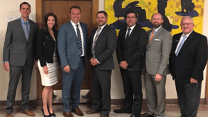 Ivywood's Board members standing with members of Choice Central Office team after presenting Phase II application to a potential authorizing university.