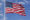 American flag flying in the wind