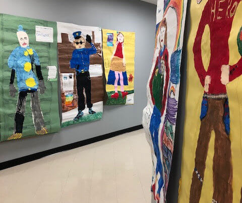 Everyday hero paintings