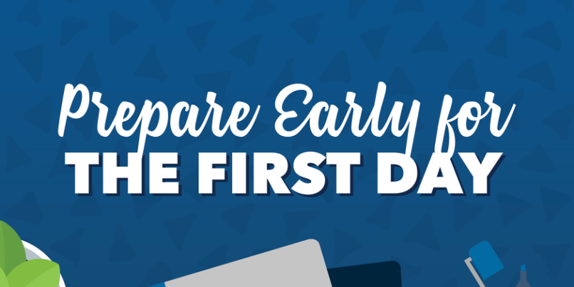 Back to school tip, prepare early for the first day