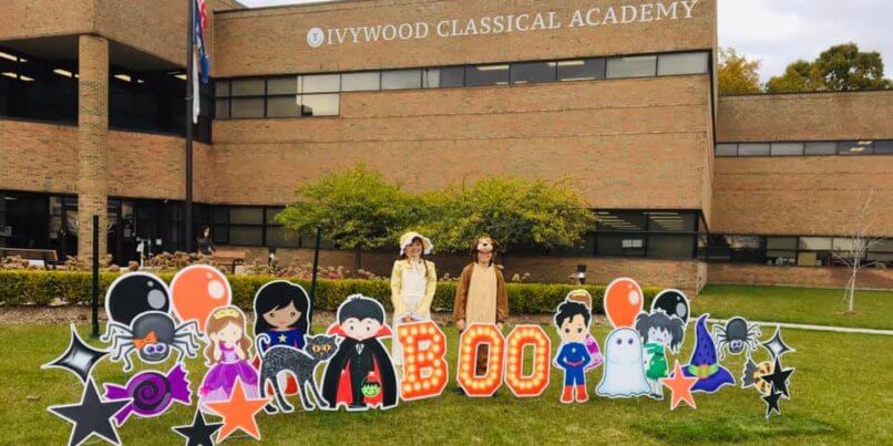 School decoration for our trunk or treat event
