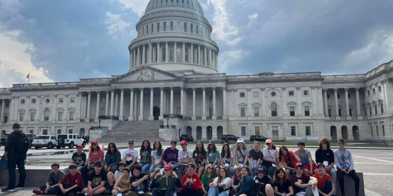 Picture of The Capitol from the Ivywood Classical ACademy trip to Washington D.C.