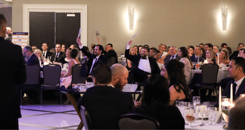 Photo from Ivywood's second gala. All the guests sitting in the ballroom